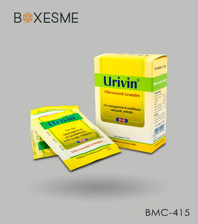 Pharmaceutical sachet box Packaging